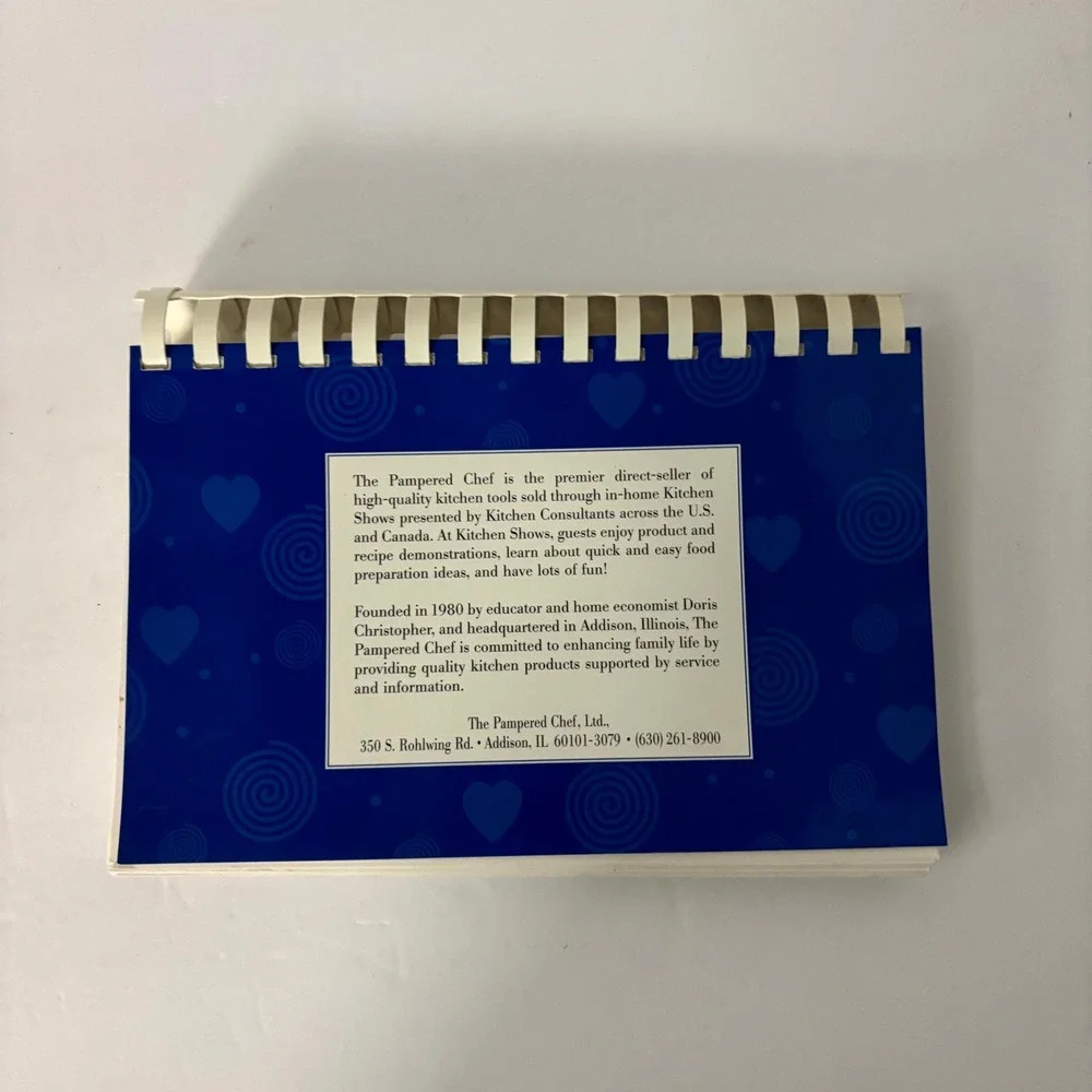 Pampered Chef Recipes from the Heart Cookbook 1997 Spiral Bound Recipe Book